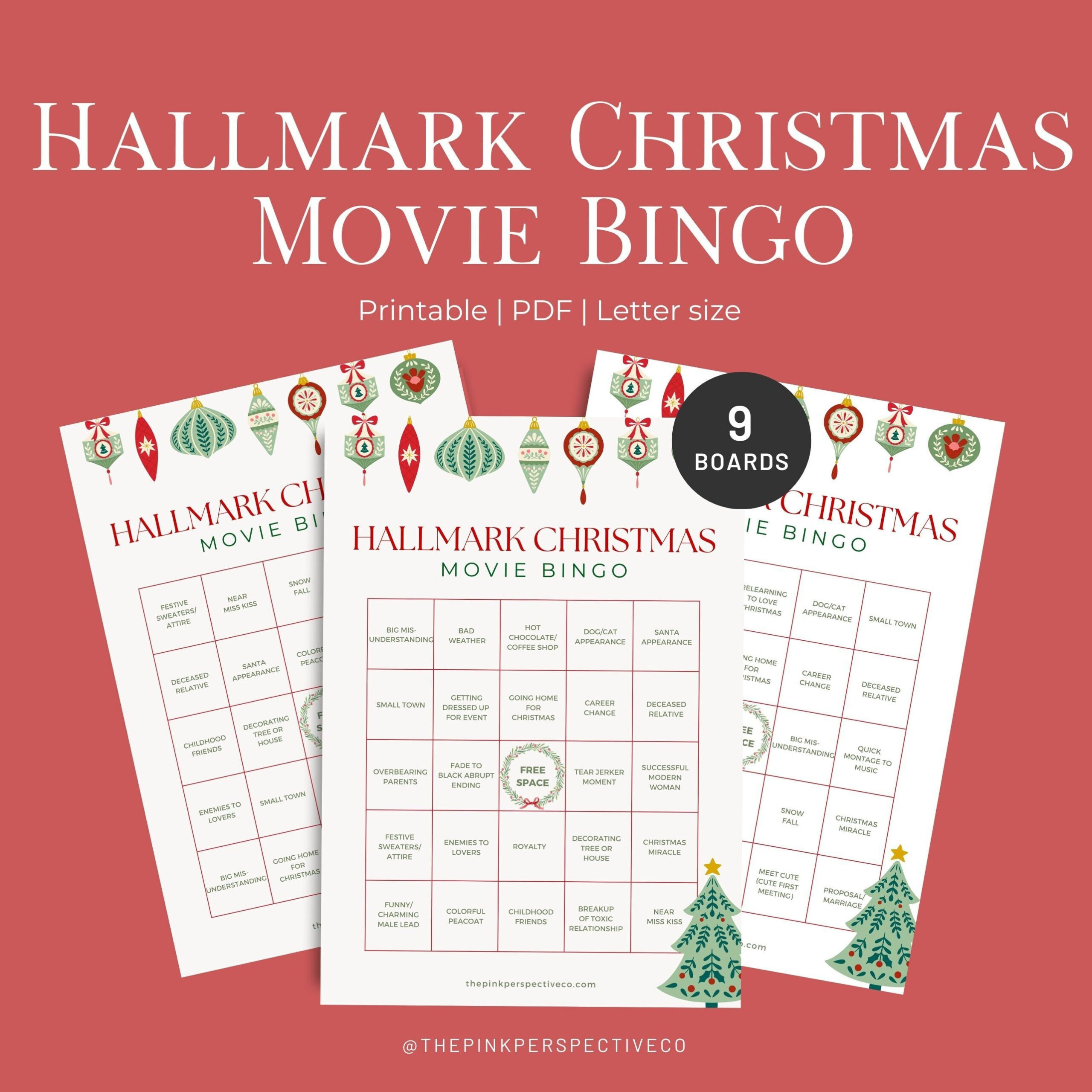 Hallmark Christmas Movie Bingo Game Printable Pdf Christmas Bingo with regard to Hallmark Christmas Movie Bingo Card Generator