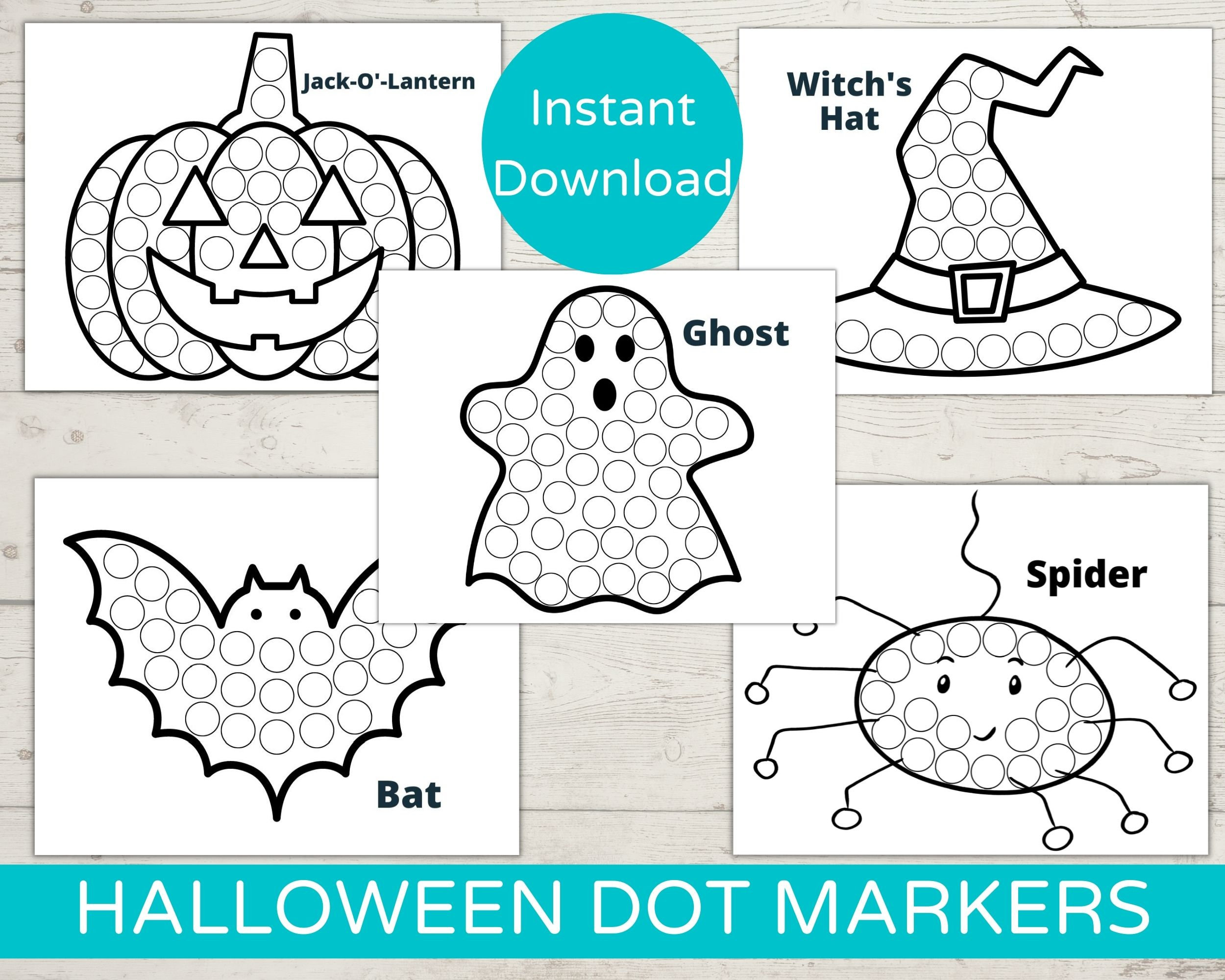 Halloween Dot Marker Printables / Do A Dot Printable / Kleinkind pertaining to Halloween Dot Marker Printables