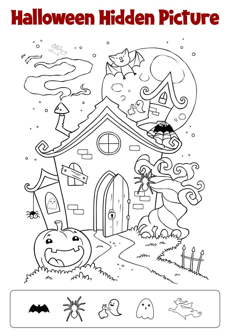 Halloween Hidden Objects - 15 Free Pdf Printables | Printablee throughout Halloween Hidden Pictures Free Printable