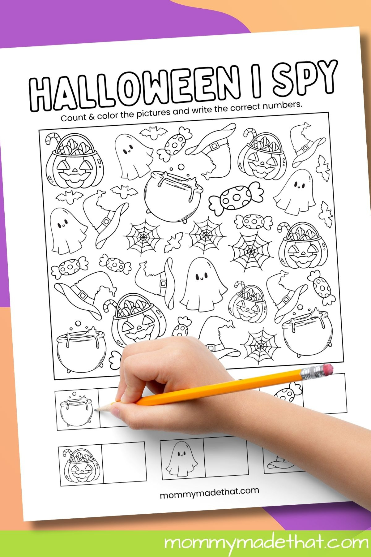 Halloween I Spy (Free Printable) intended for I Spy Free Printables