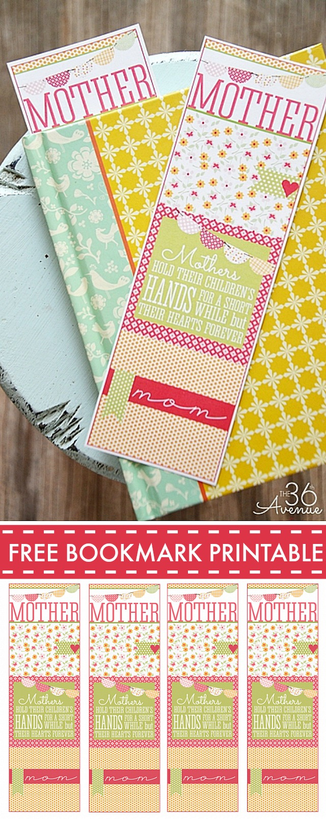 Handmade Gifts – Mother&amp;#039;S Day Bookmark | The 36Th Avenue pertaining to Free Printable Mother&amp;#039;S Day Bookmark