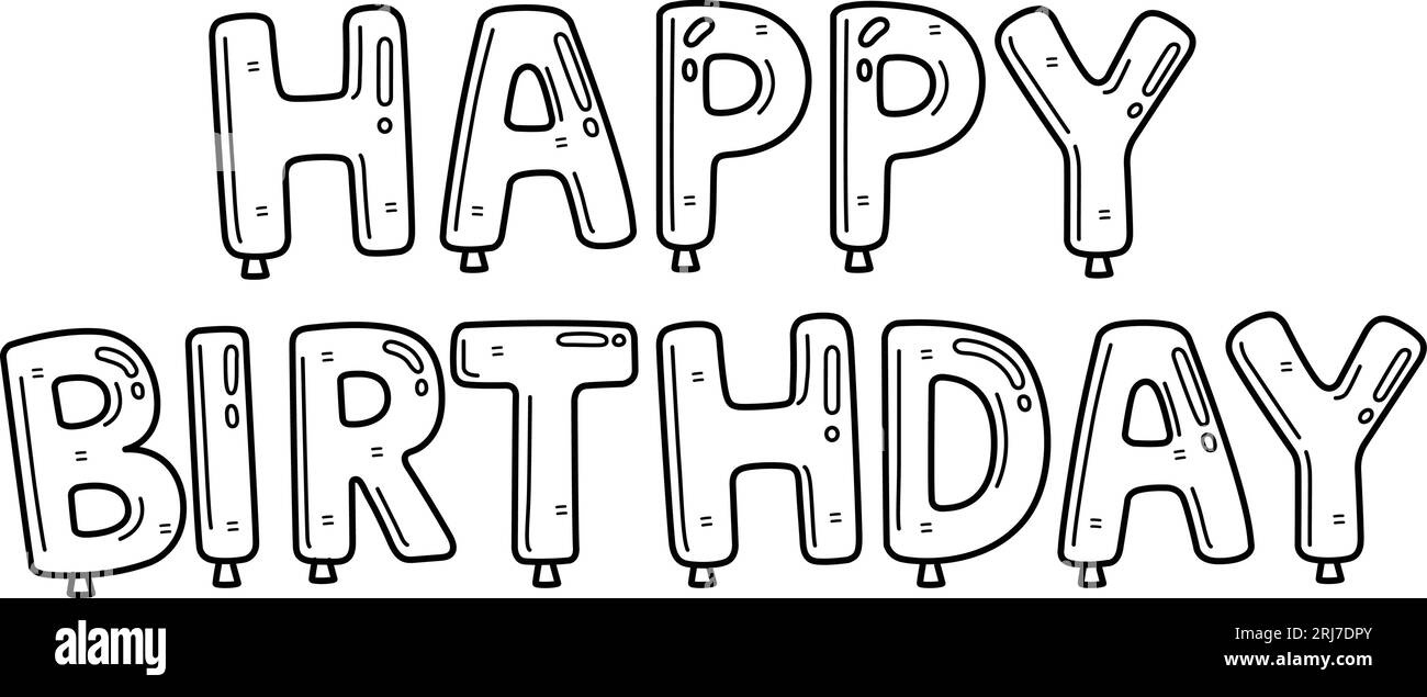 Happy Birthday Banner Black And White Stock Photos &amp;amp; Images - Alamy with regard to Happy Birthday Banner Printable Black and White