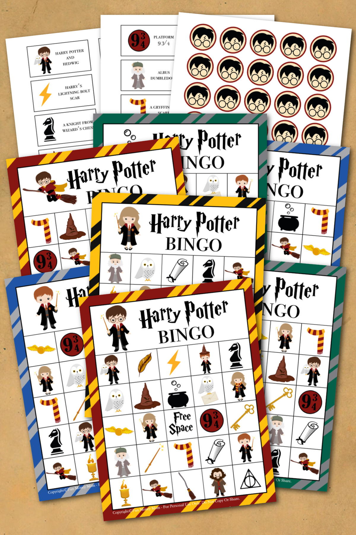 Harry Potter Bingo (Free Printable) | Fun Money Mom pertaining to Harry Potter Bingo Cards