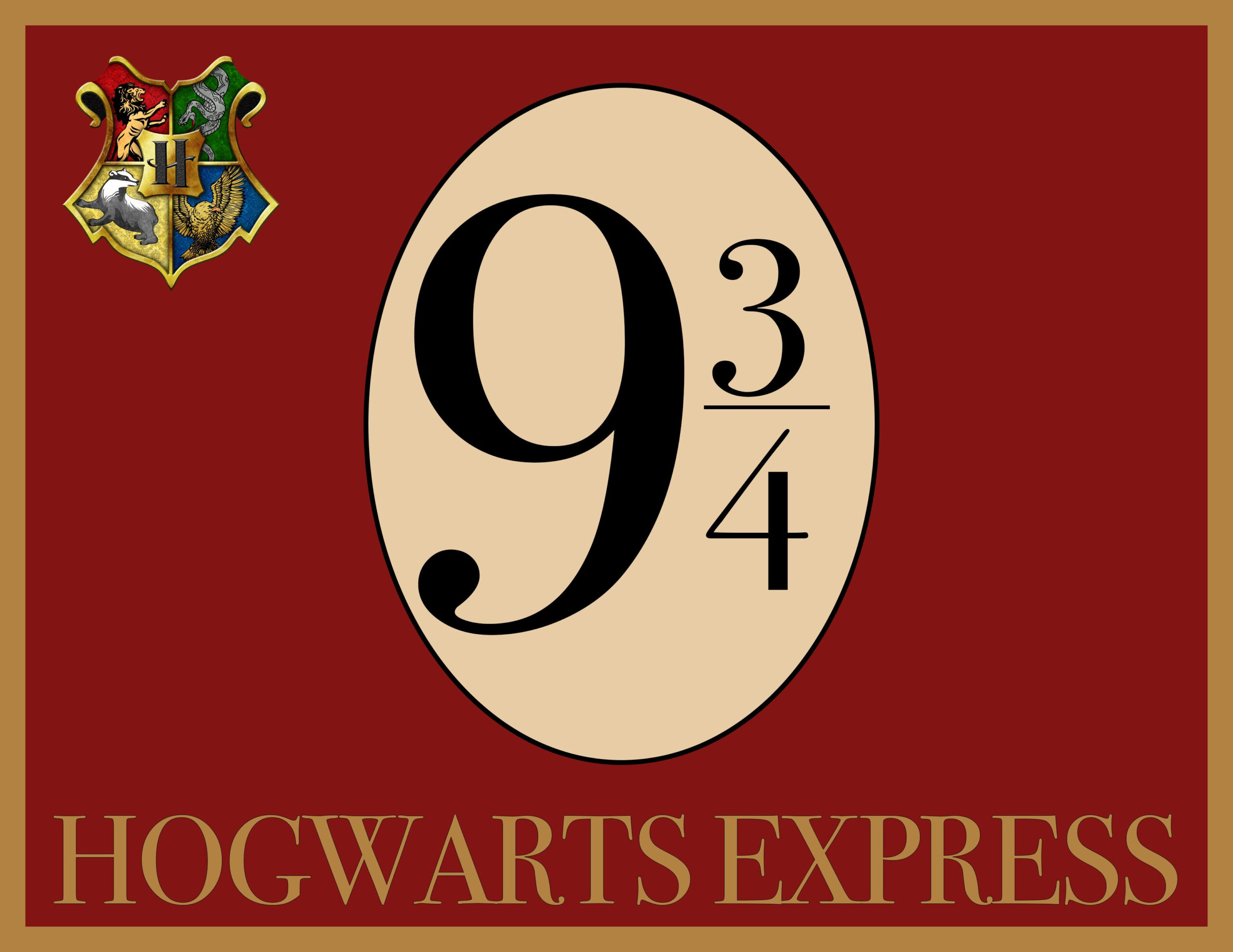 Harry Potter Birthday Party Ideas with regard to Platform 9 3 4 Printable Sign