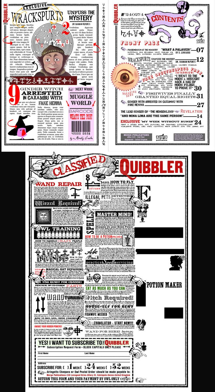 Harry Potter Free Paper Props - All Movies And More! throughout Free Printable Quibbler Printable