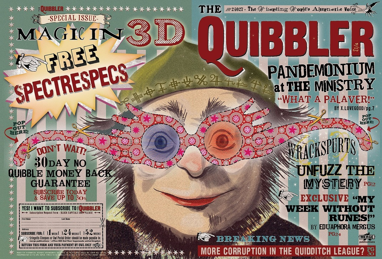 Harry Potter Props in Free Printable Quibbler Printable