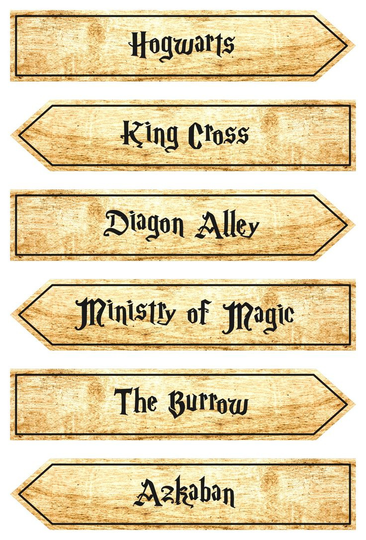 Harry Potter Signs - 15 Free Pdf Printables | Printablee within Harry Potter Signs Printable Free