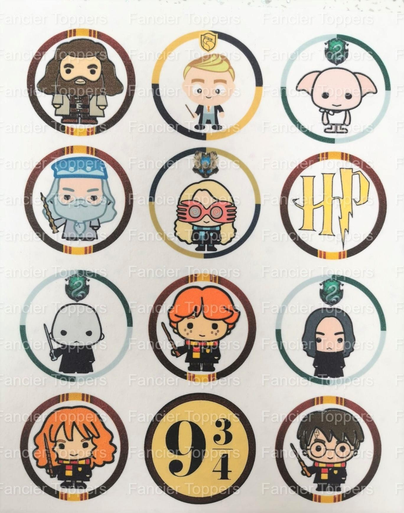 Harry Potter Themed Edible Printed Cupcake Toppers / Harry Potter with regard to Printable Harry Potter Cupcake Toppers