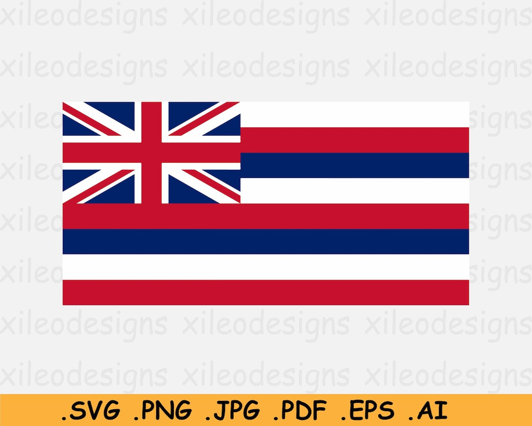 Hawaii Flag Svg, Hi Usa U.s State Banner, American United States pertaining to Hawaii State Flag Printable