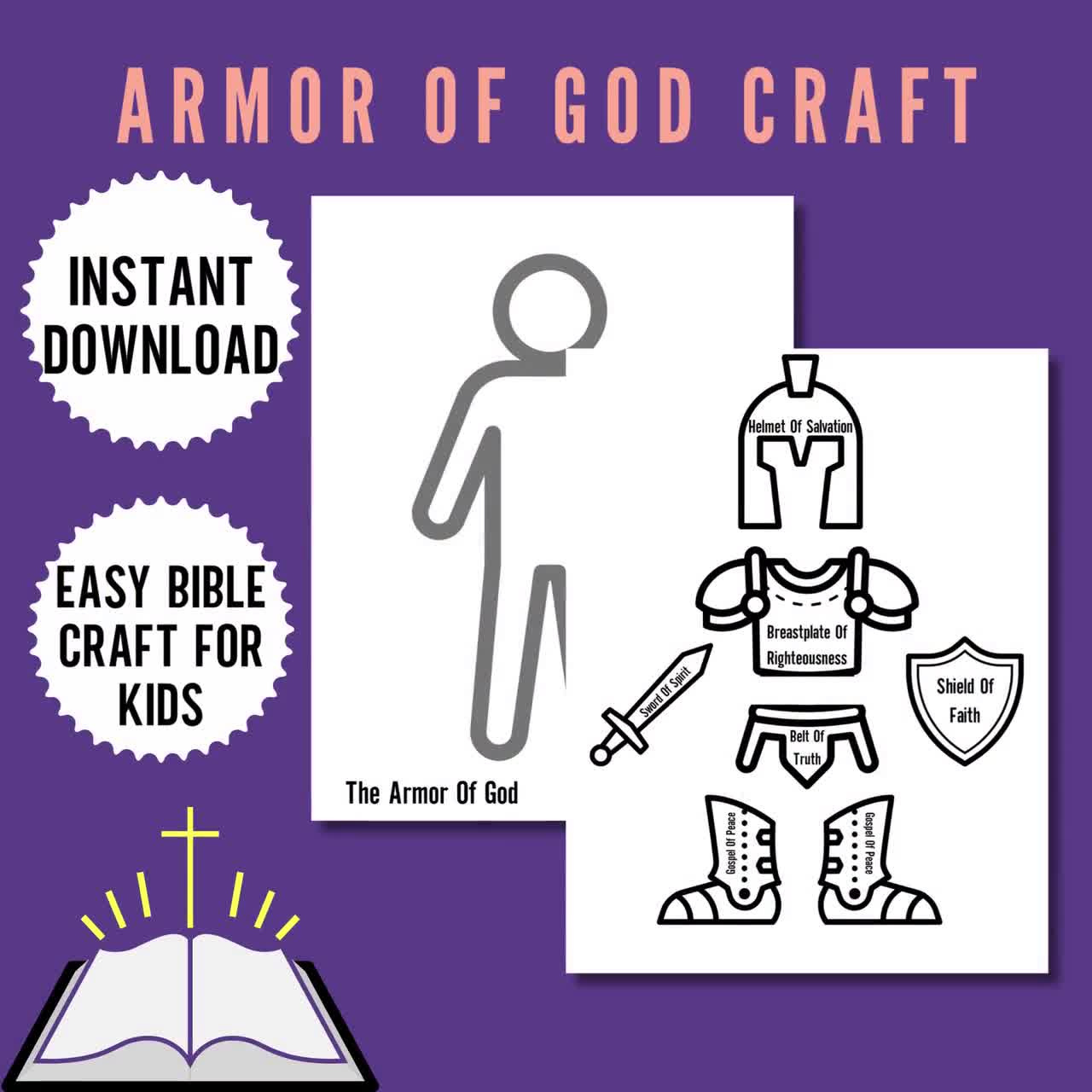 Helmet Of Salvation - Printable Craft Activity For Kids - Learn About The Armor Of God intended for Printable Helmet Of Salvation Craft