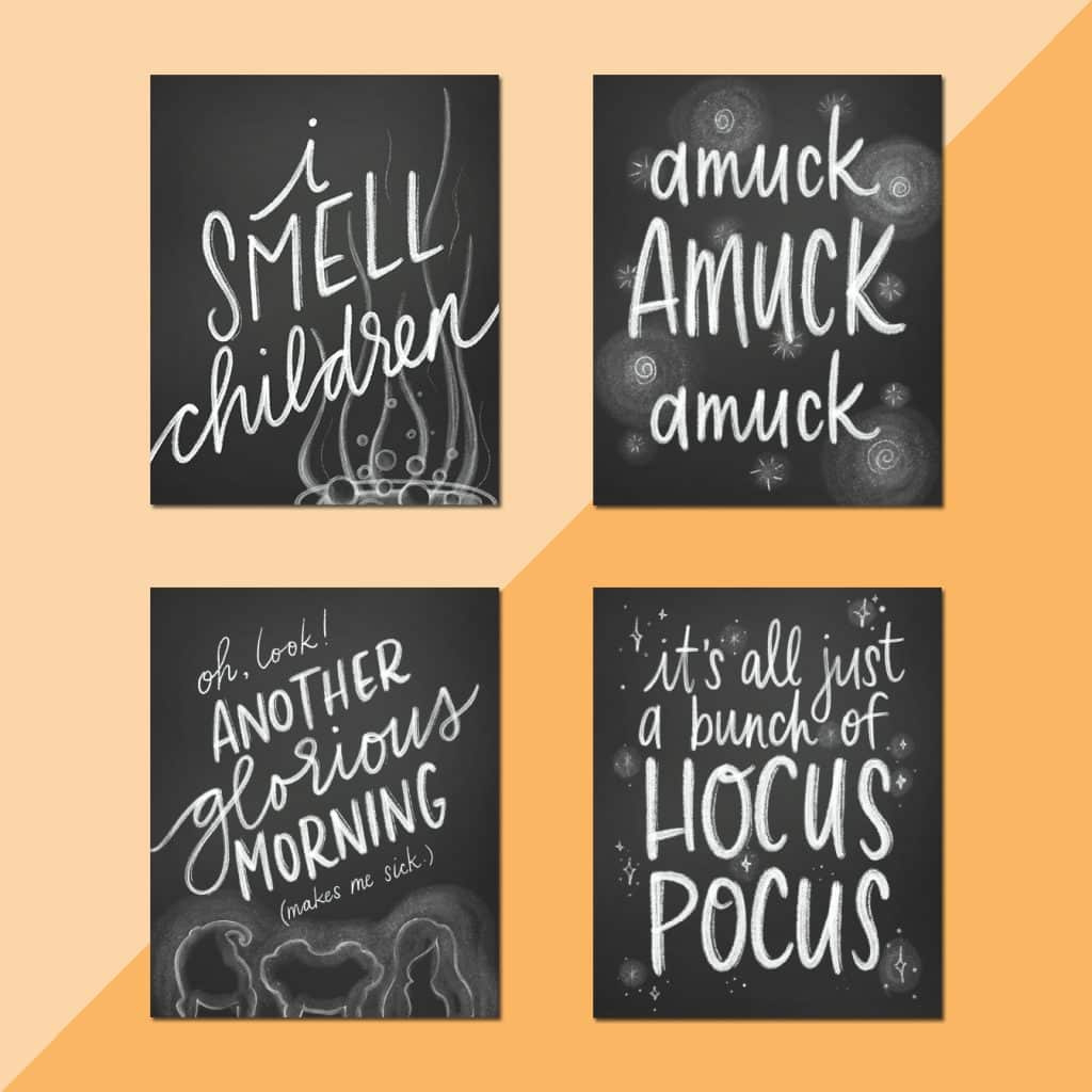 Hocus Pocus Quotes Printables - Pineapple Paper Co. in Hocus Pocus Printables Free