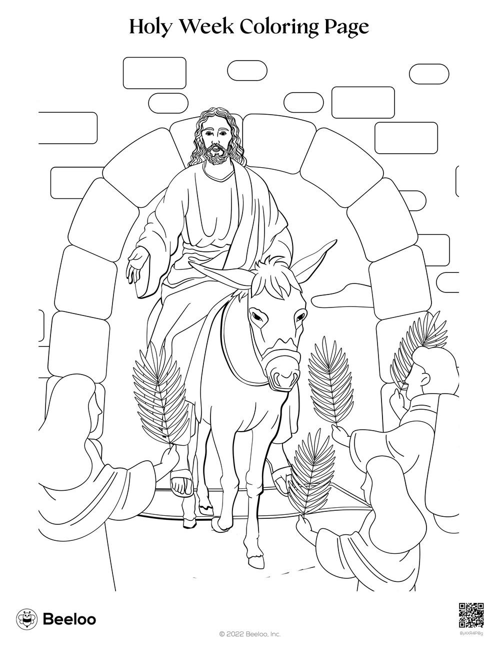 Holy Week Coloring Page • Beeloo Printable Crafts And Activities pertaining to Free Printable Holy Week Coloring Pages