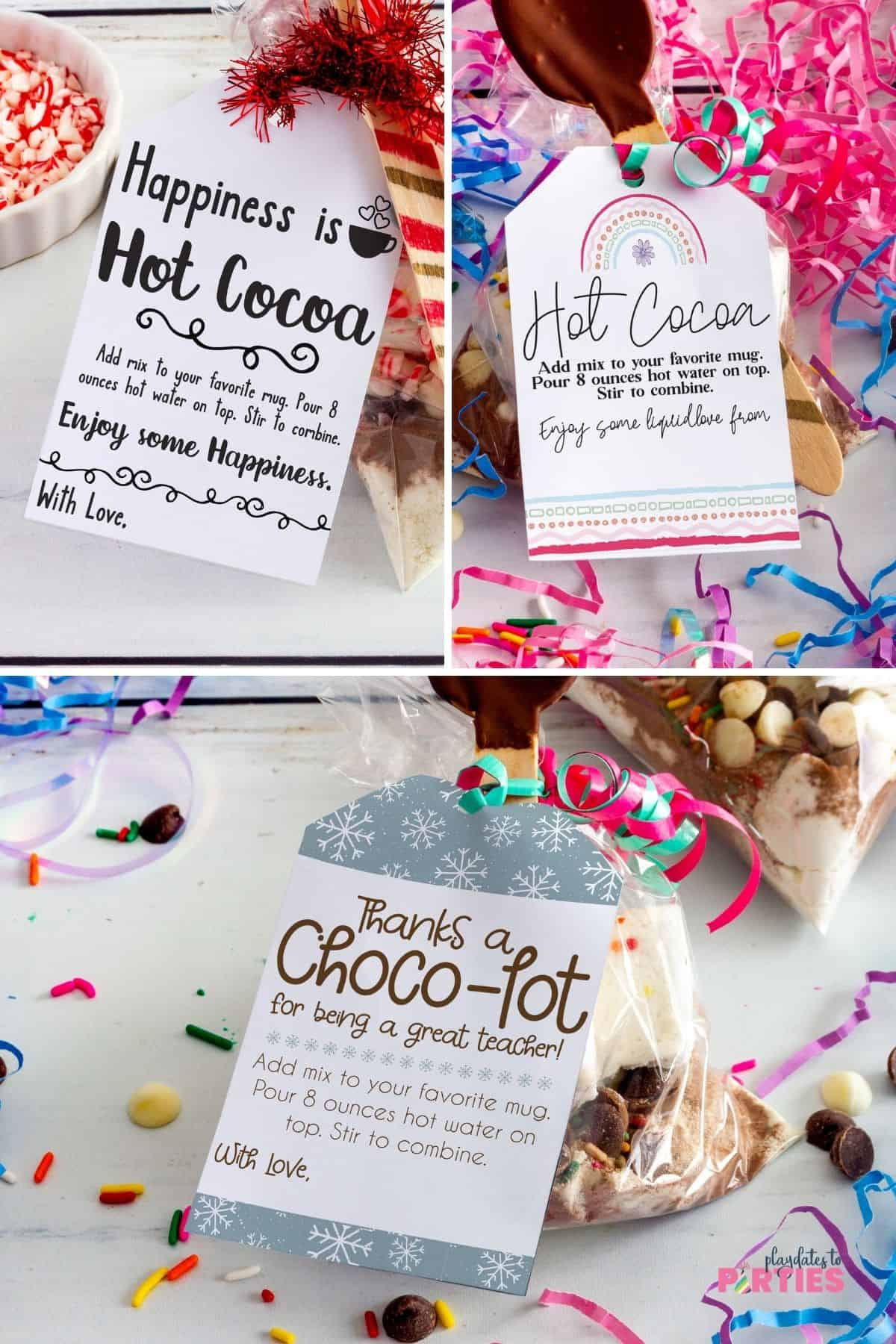 Hot Chocolate Gift Idea + Free Printable Hot Cocoa Gift Tags intended for Free Printable Hot Chocolate Gift Tags