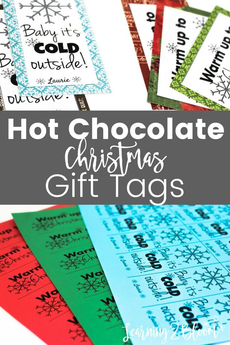 Hot Chocolate Gift Tags regarding Free Printable Hot Chocolate Gift Tags