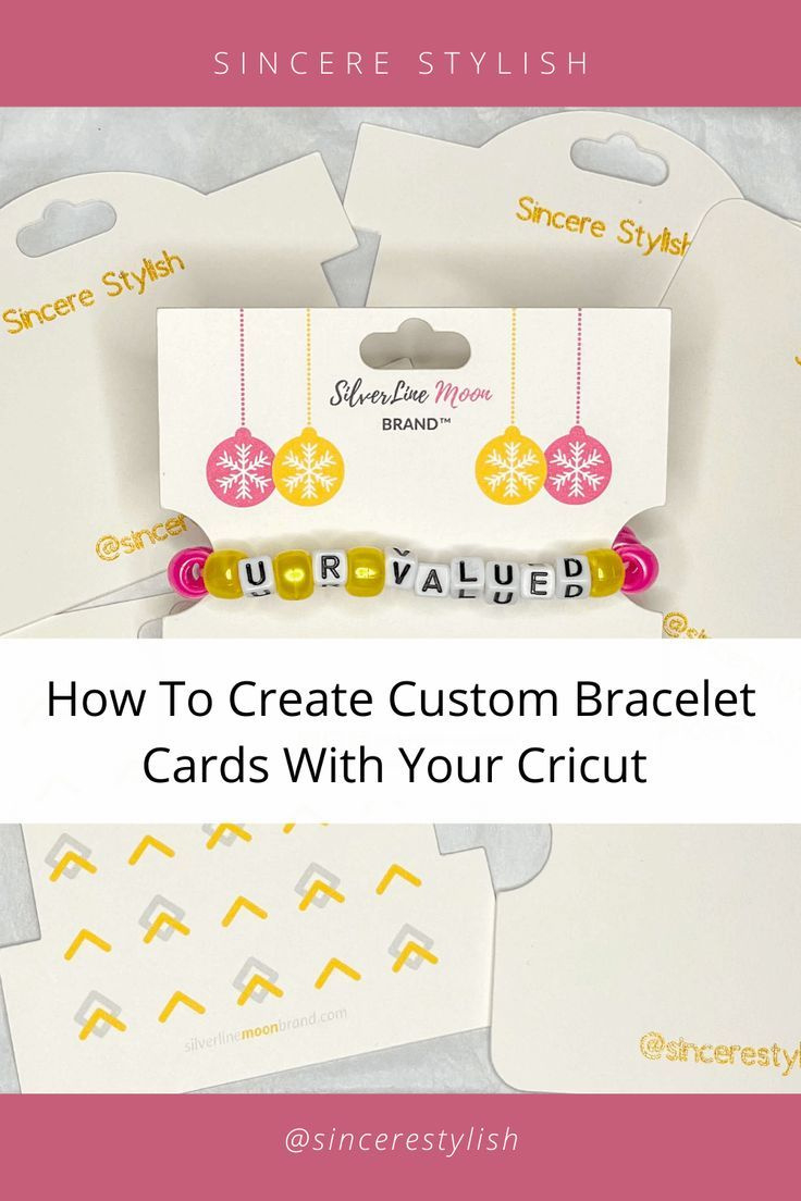 How To Create Custom Bracelet Cards With Your Cricut&amp;quot; with regard to Free Printable Bracelet Cards