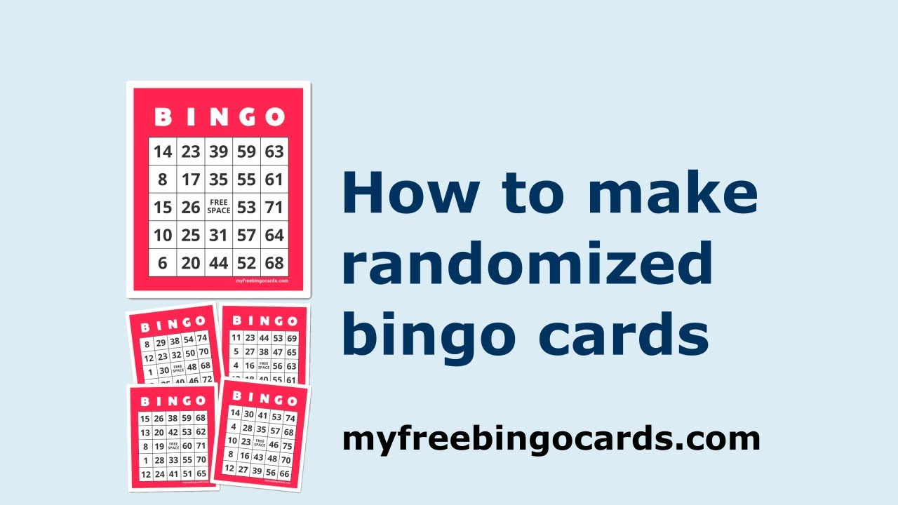 How To Make Randomized Bingo Cards throughout Making Bingo Cards with Pictures