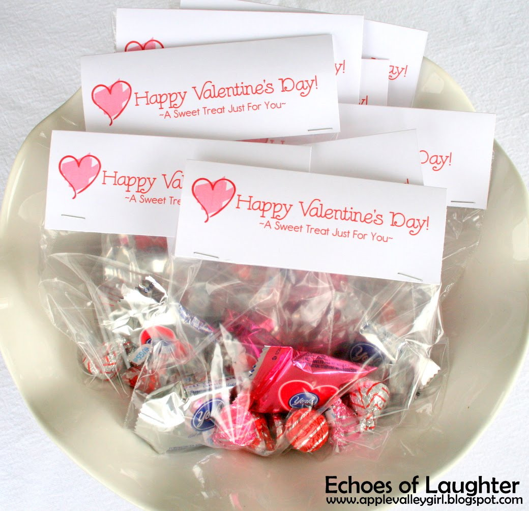 How To Make Valentine Treat Bag Toppers &amp;amp; Free Printable - Echoes in Free Printable Valentine Treat Bag Toppers