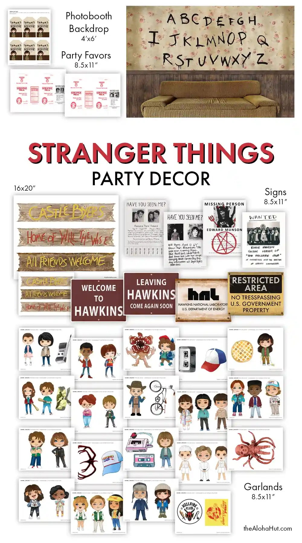 How To Throw The Best Stranger Things Party: Part 2 throughout Stranger Things Printables Free