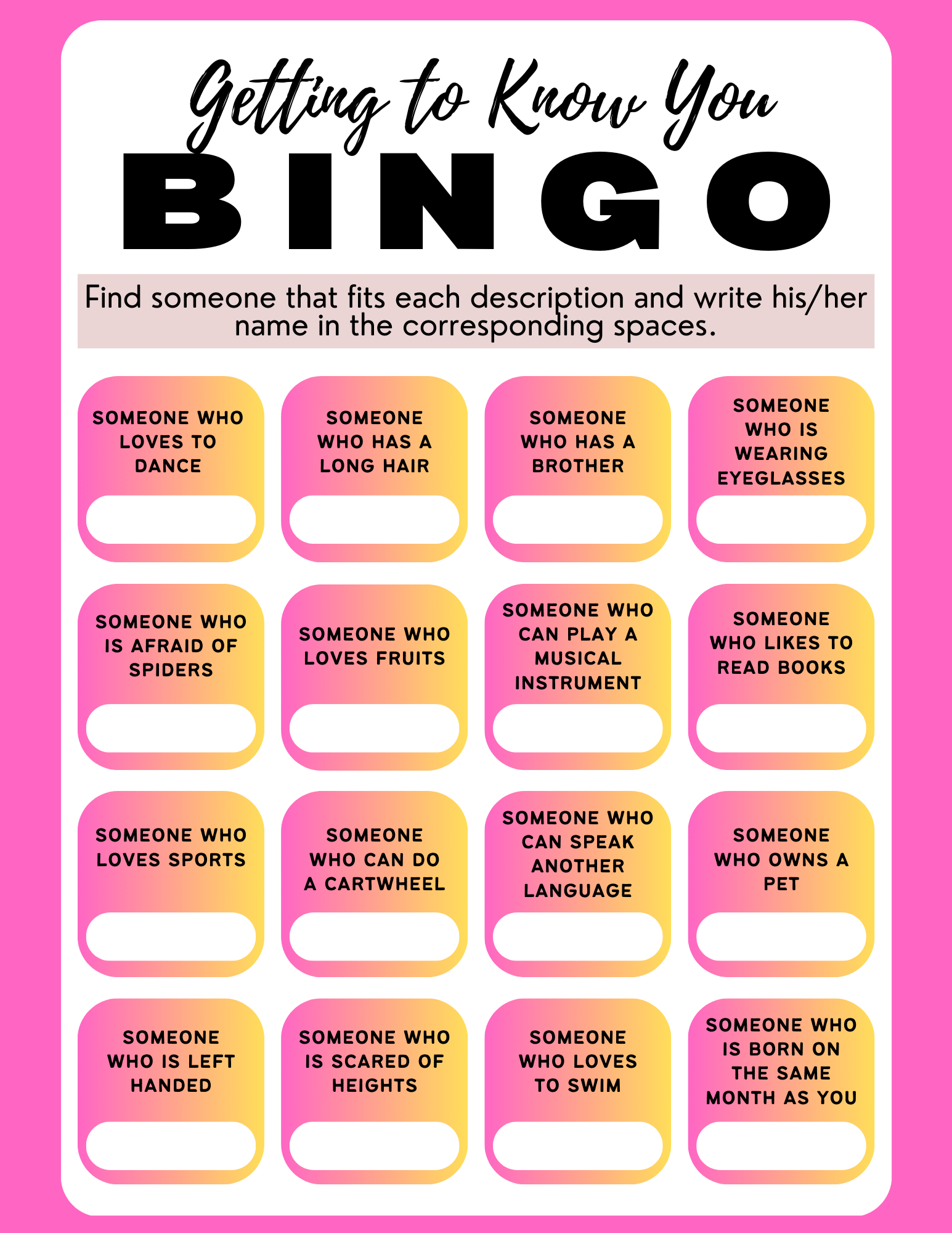 Human Bingo: A Fun And Effective Icebreaker – Tcea Technotes Blog regarding Bingo Card Game Rules