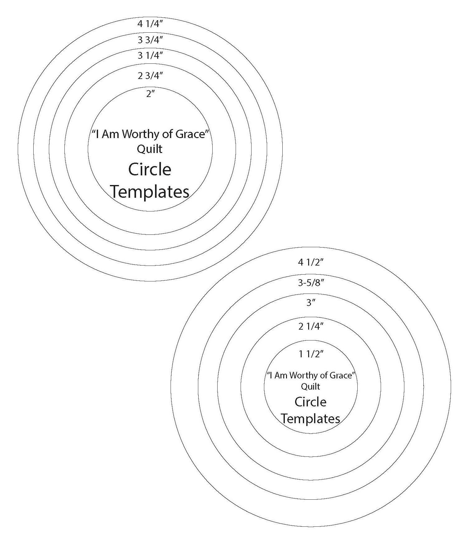 I Am Worthy Of Grace Quilt - Designer Section #10Freespirit with regard to Circle Of Grace Printable