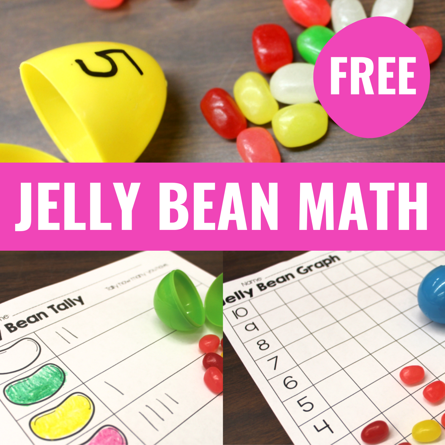 Jelly Bean Freebie - Simply Kinder inside Jelly Bean Sorting Printable