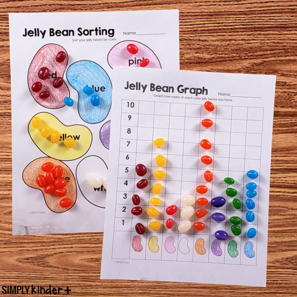 Jelly Bean Math- Sorting, Tallying, Graphing - Simply Kinder Plus pertaining to Jelly Bean Sorting Printable