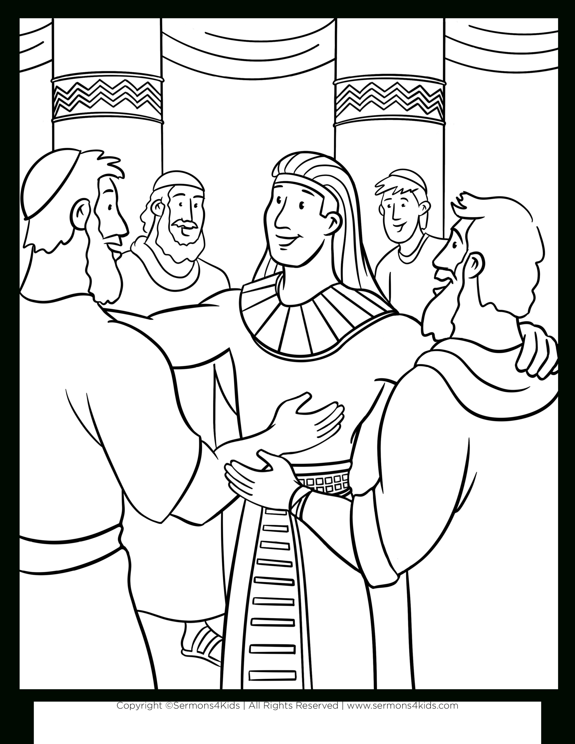 Joseph Reveals Himself | Children&amp;#039;S Sermons From Sermons4Kids with Free Printable Joseph Forgives His Brothers Craft