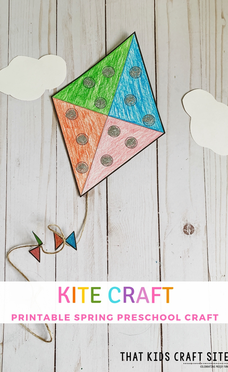 Kite Craft For Preschool {Free Printable Template} - That Kids regarding Free Printable Kite Template