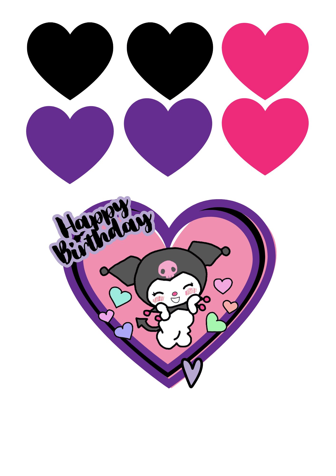 Kuromi Cake Topperevajoannicoleolana26 - Raket.ph throughout Kuromi Cake Topper Printable