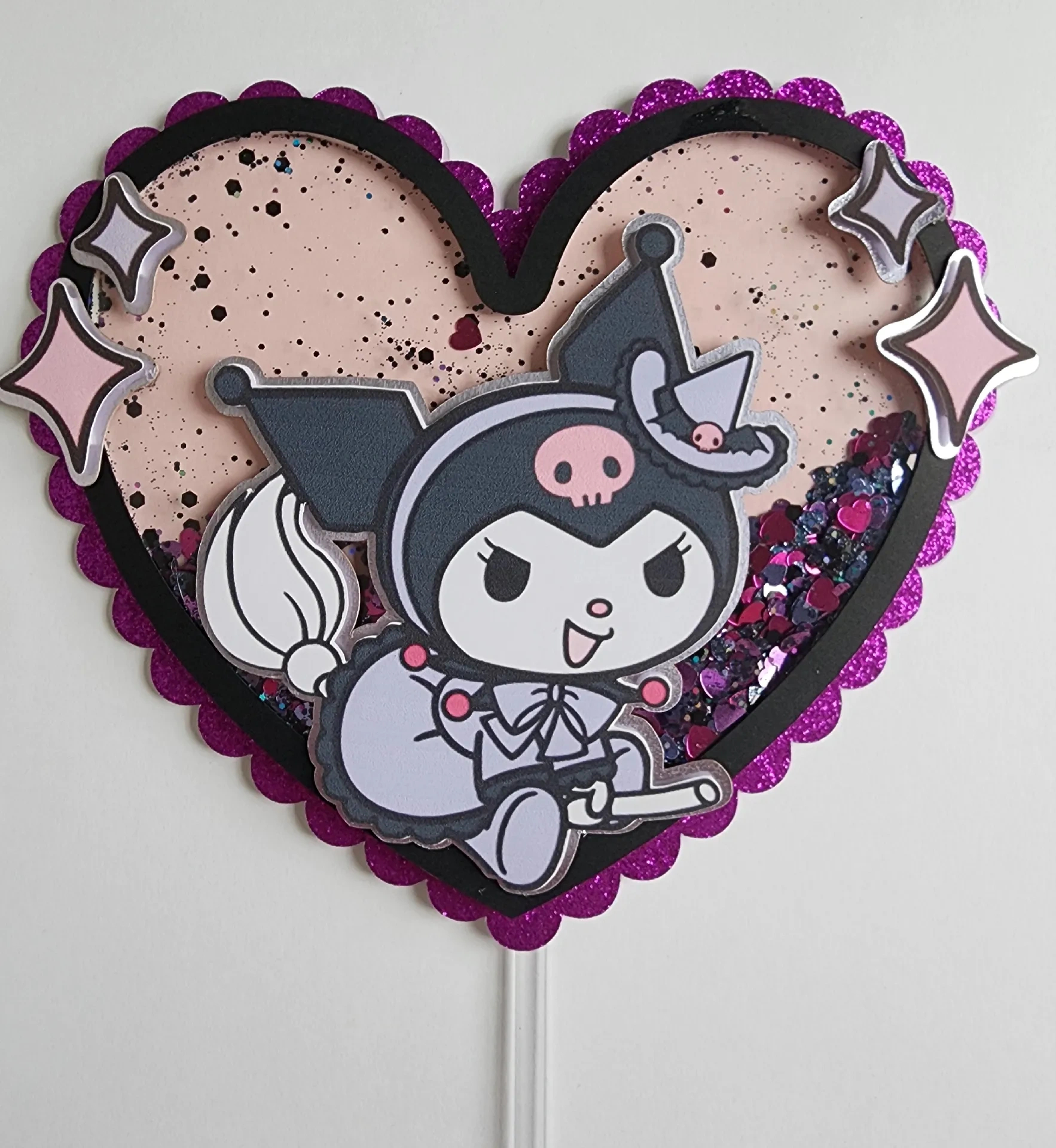 Kuromi Cake Topper💜🖤 | Gallery Postedcarliita Liz | Lemon8 in Kuromi Cake Topper Printable