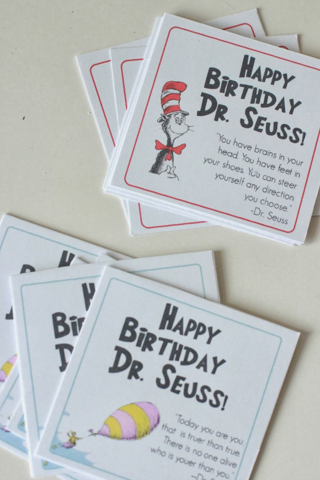 Larissa Another Day: Happy Birthday Dr. Seuss Tags {Printable} in Dr Seuss Happy Birthday To You Printable