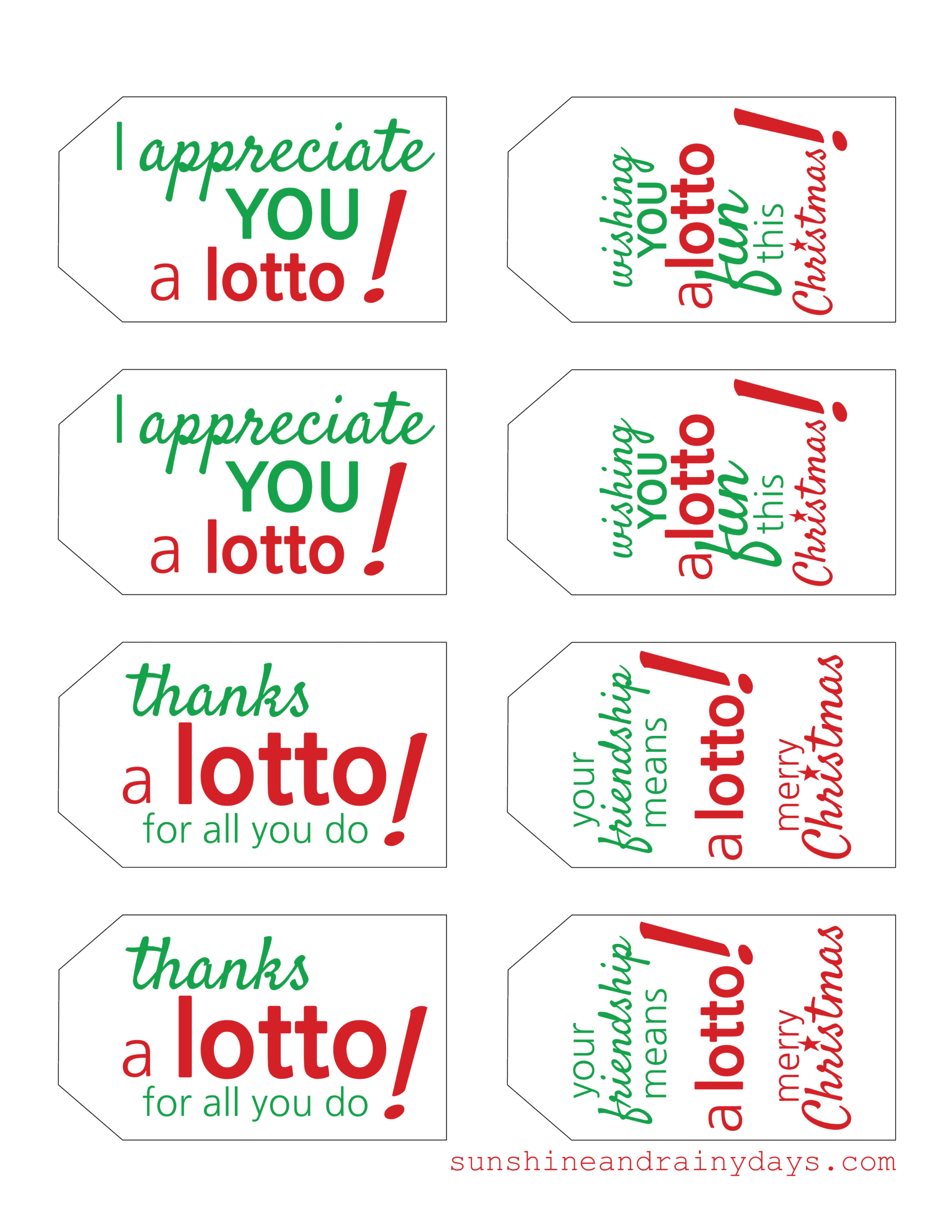 Last Minute Christmas Gift Plus Free Printable - Sunshine And regarding Wishing You a Lotto Holiday Cheer Free Printable