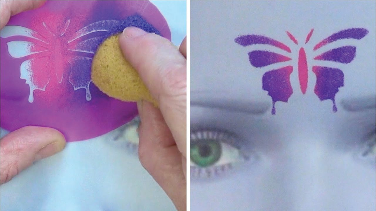 Learn To Create And Apply Stencils - Face Painting Made Easy Part 6 with regard to Free Face Painting Stencils Printable