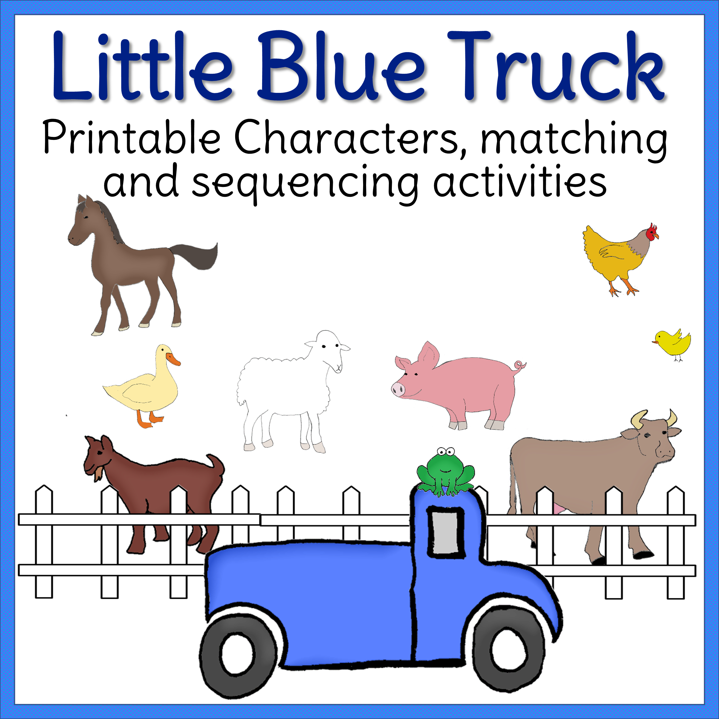 Little Blue Truck Activities throughout Little Blue Truck Printables Free