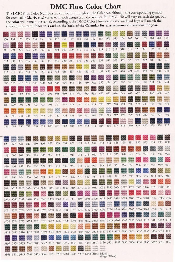 Looking For A Dmc Floss Color Chart? Download It For Free! for Free Printable Dmc Floss Checklist