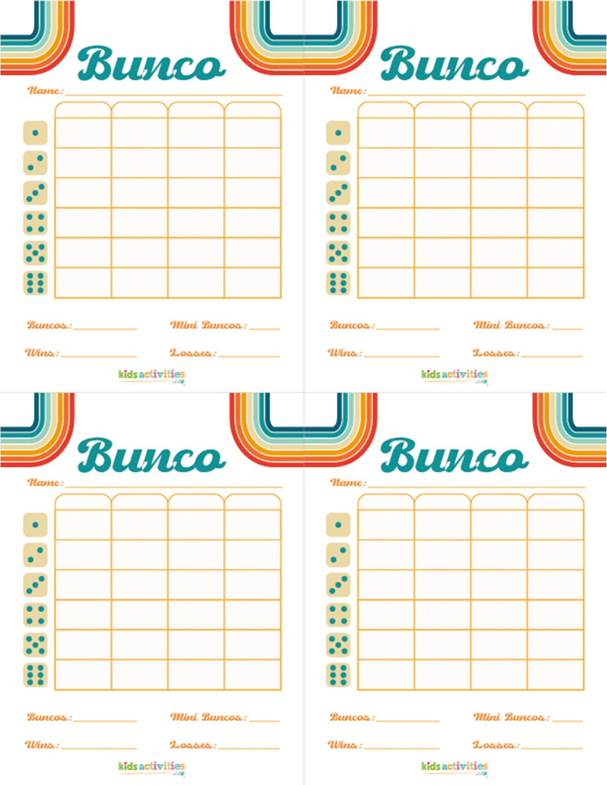 Make A Bunco Party Box With Free Printable Bunco Score Sheets for Bunco Cards Free Printable