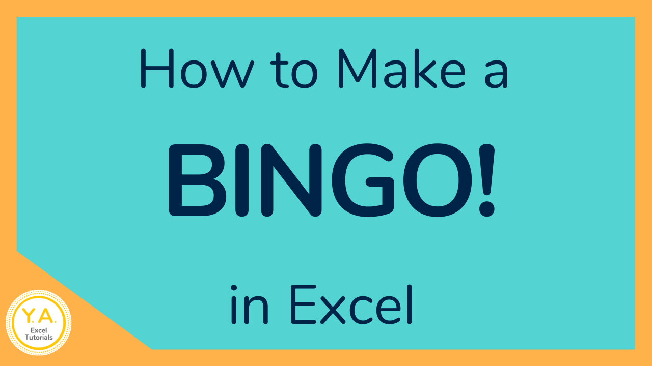 Make Bingo Cards With Words In Excel (+ Video Tutorial) pertaining to Custom Bingo Card Generator Excel