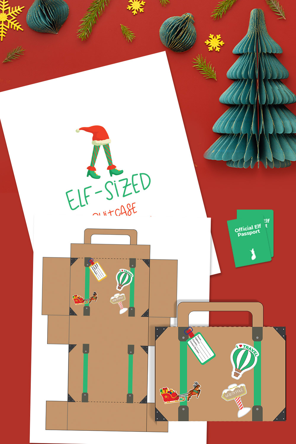 Make Your Own Elf-Sized Suitcase And Passport - With This Printable in Free Printable Elf Passport