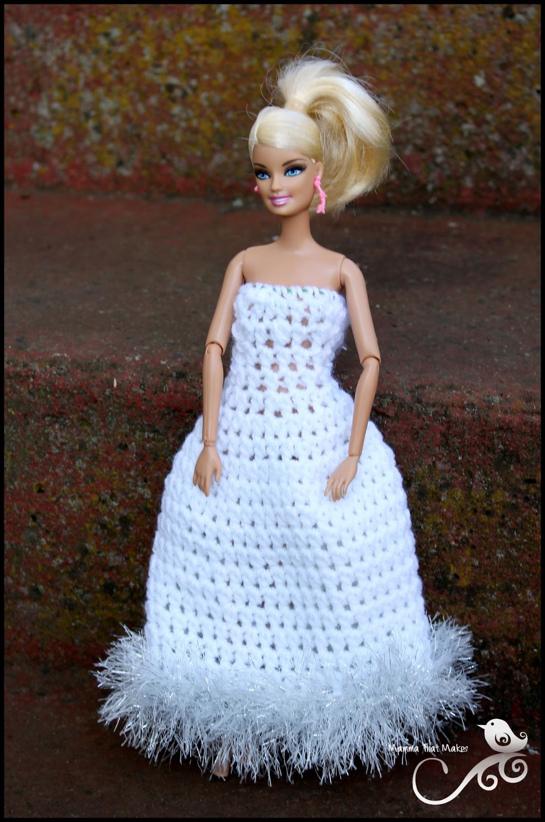 Mamma That Makes: Barbie Month .13 - Ball Gown V1. inside Printable Barbie Crochet Ball Gown Patterns Free