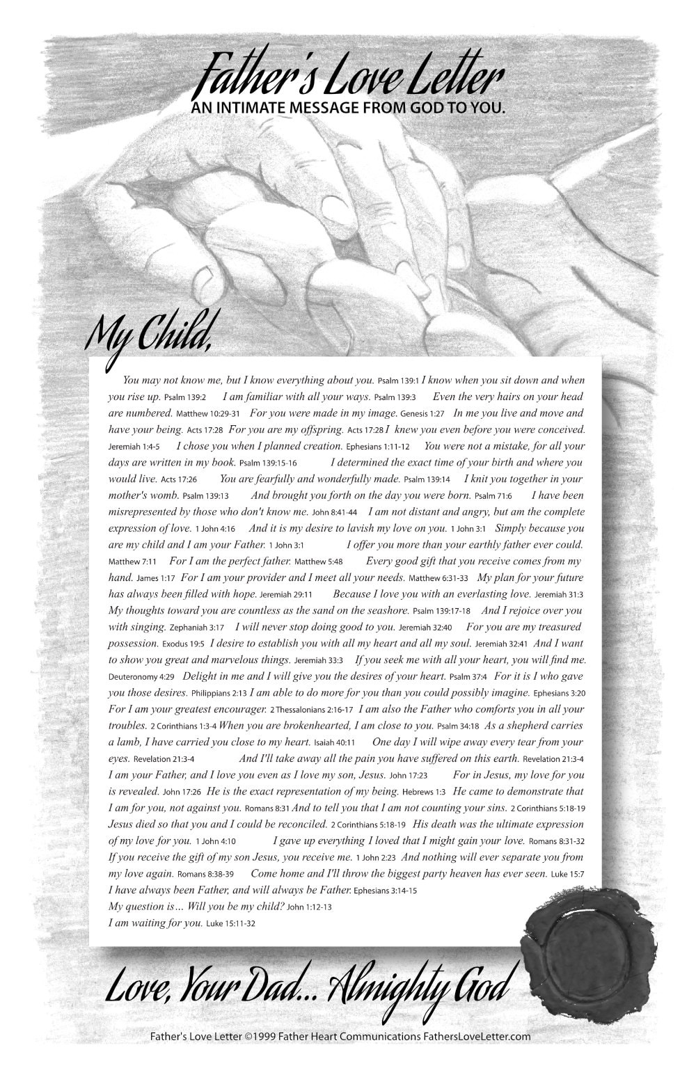 Media Center - Fathers Love Letter for Printable Love Letter from God