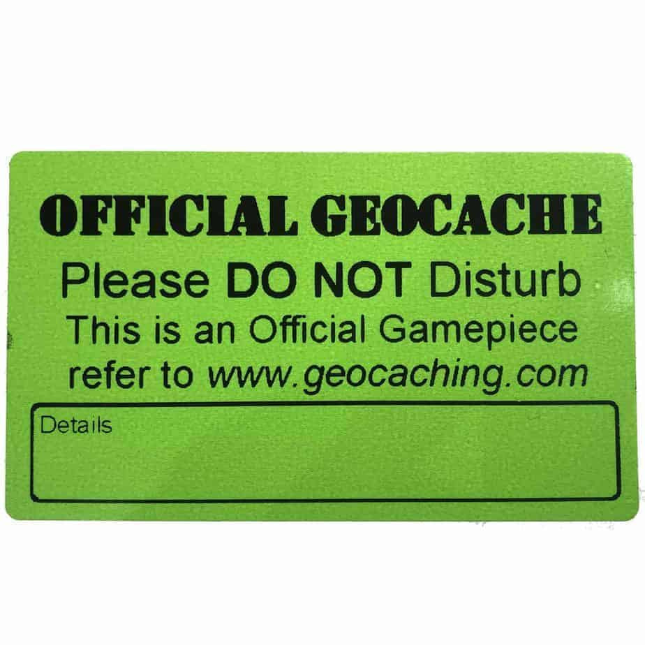 Medium Geocache Label Sticker For Geocaching - Weather Proof Vinyl with regard to Geocache Label Free Printable