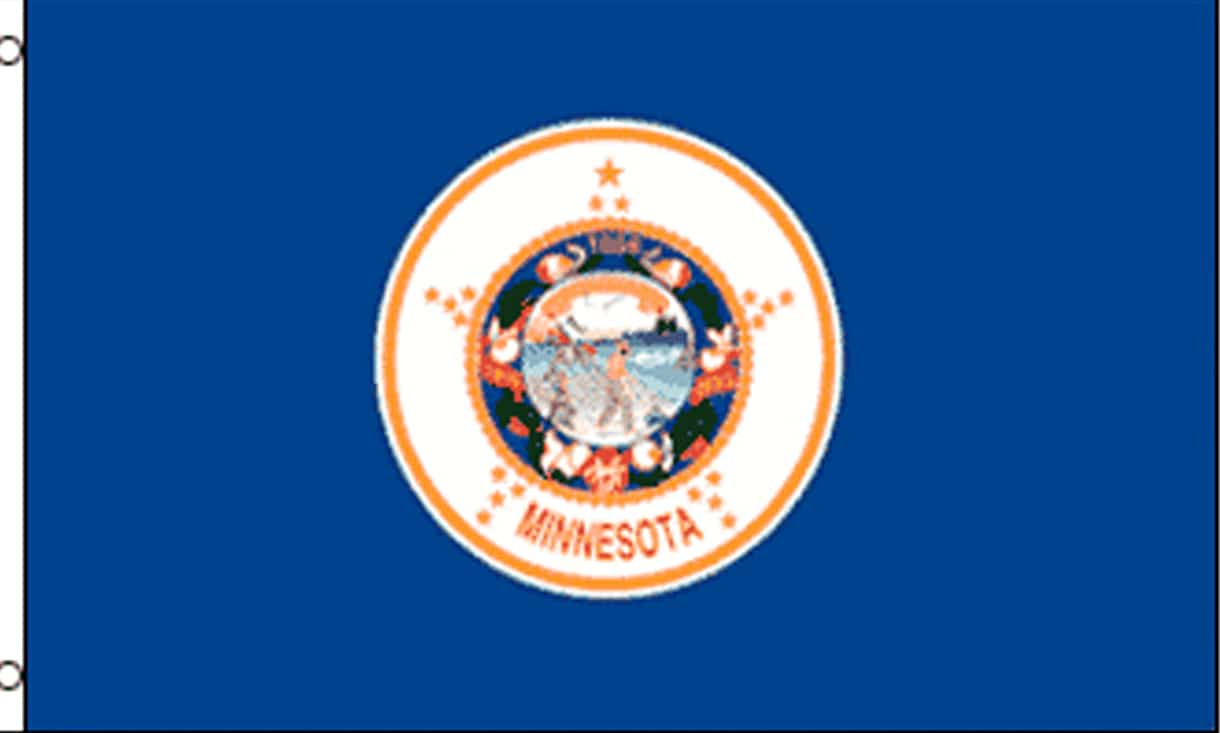 Minnesota State Flag with Printable Minnesota State Flag