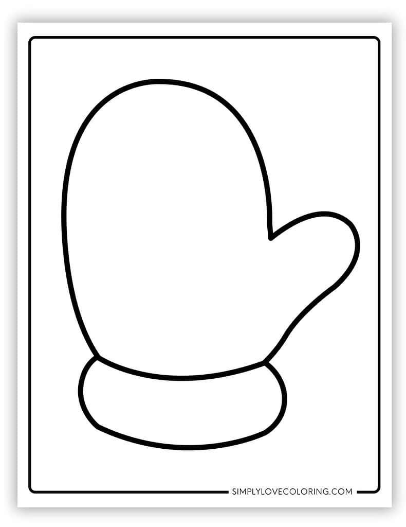 Mitten Templates (Free Pdf Printables) - Simply Love Coloring in Mitten Template Free Printable