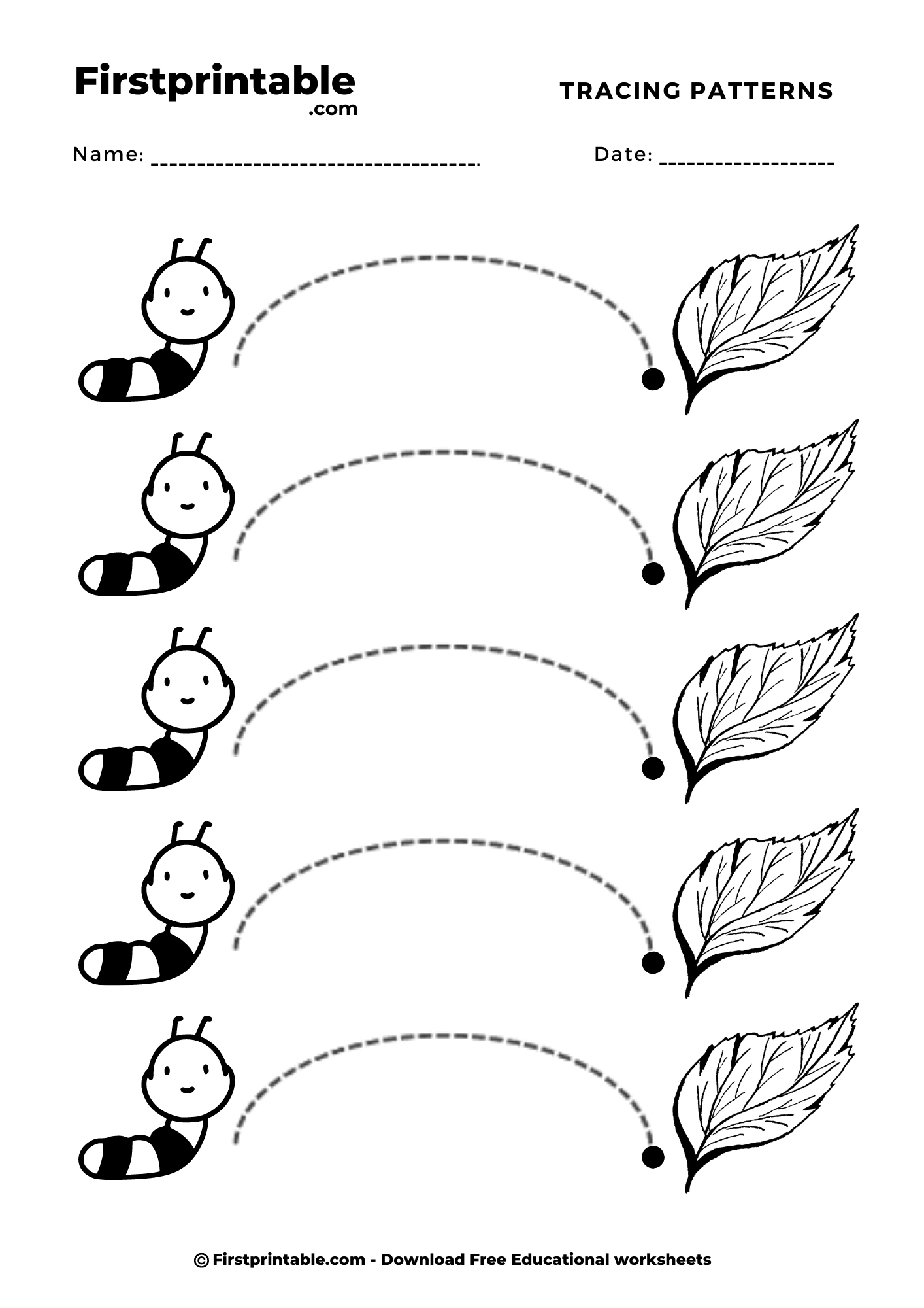 Montessori Practice Worksheet Pattern Curve Line - 2 Pages inside Montessori Free Printable Worksheets