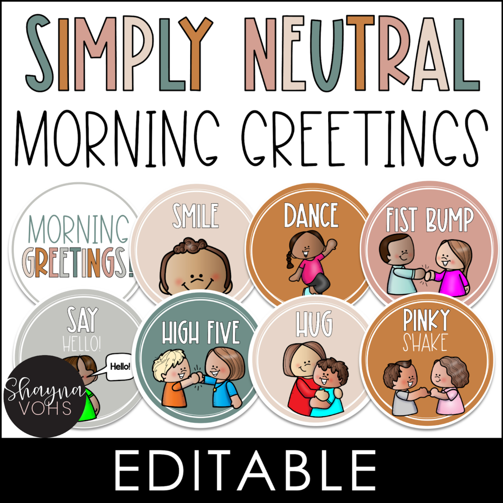 Morning Greeting Choices To Start The Day - Shayna Vohs within Morning Greeting Choices Free Printable