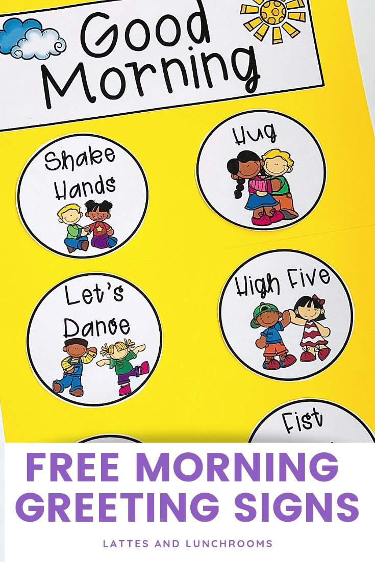 Morning Greeting Signs - Free in Morning Greeting Choices Free Printable