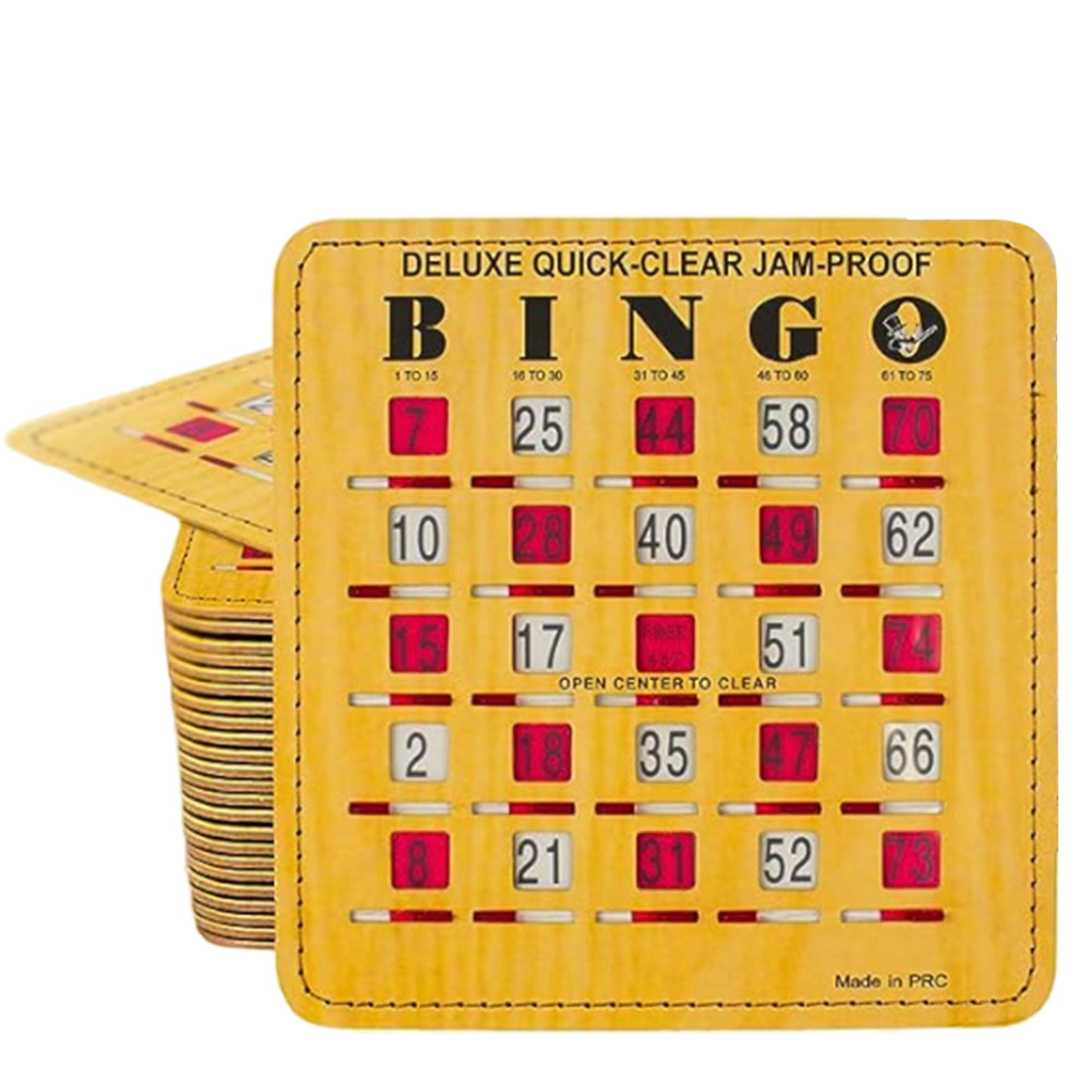 Mr Chips Deluxe Bingo Cards With Sliding Windows, 10 Pack with regard to Bingo Cards With Sliding Windows