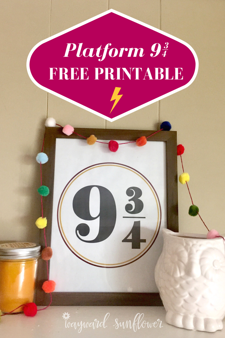 Muggles In Diagon Alley + Free &amp;#039;Platform 9 3/4&amp;#039; Printable pertaining to 9 3 4 Sign Printable