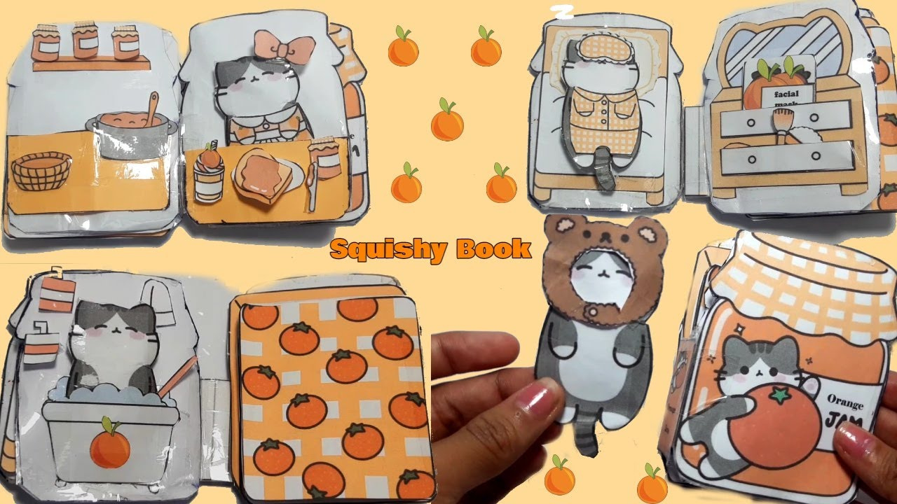 My First Orange Jam Squishy Book | Diy Orange Squishy Book with regard to Diy Mandarin Jam Squishy Book Free Printable