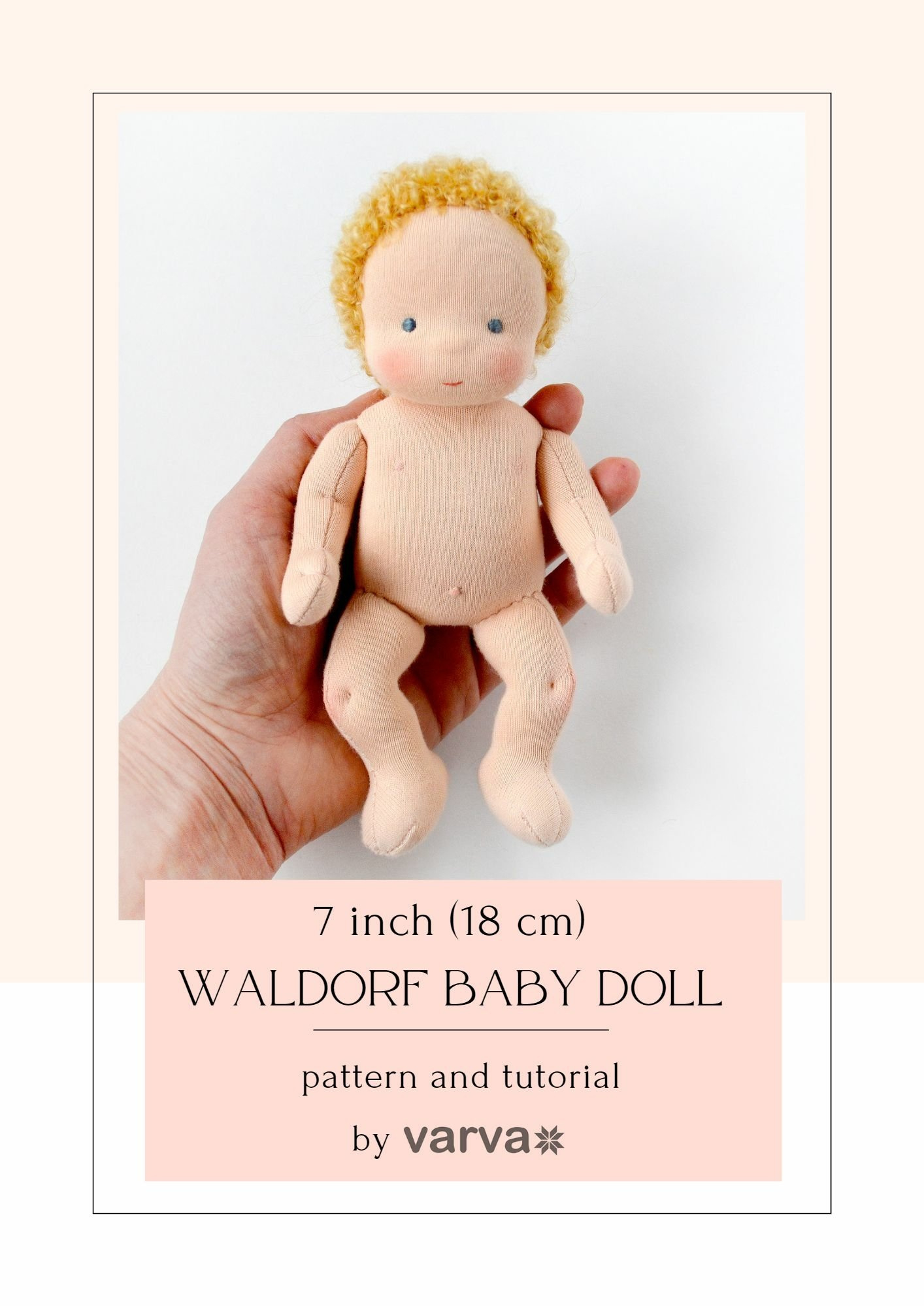 Natural Organic Waldorf Dolls Sewing Pattern And Tutorial regarding Printable Free Waldorf Doll Pattern